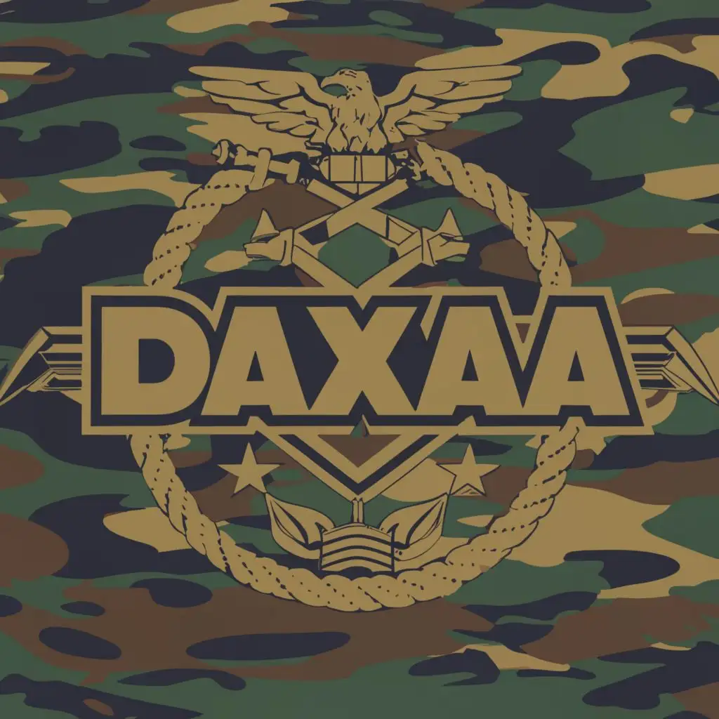 LOGO-Design-For-DaXaaa-Bold-Military-Typography-Emblem