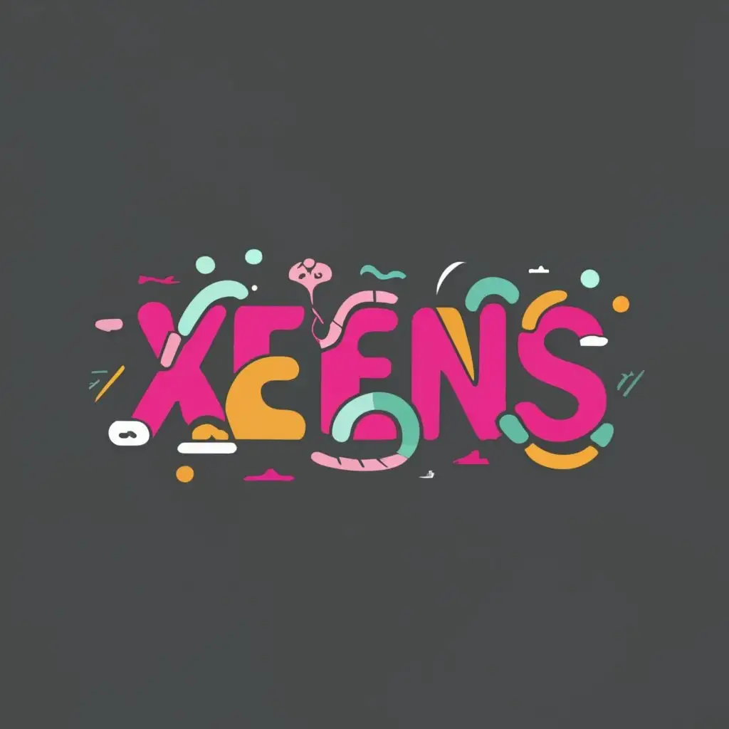 logo, premium brand, with the text "Xeens", typography