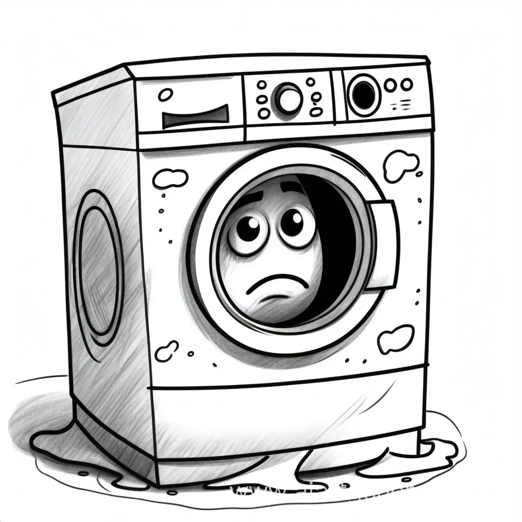 Lonely-Washing-Machine-Grieving-its-Broken-Heart