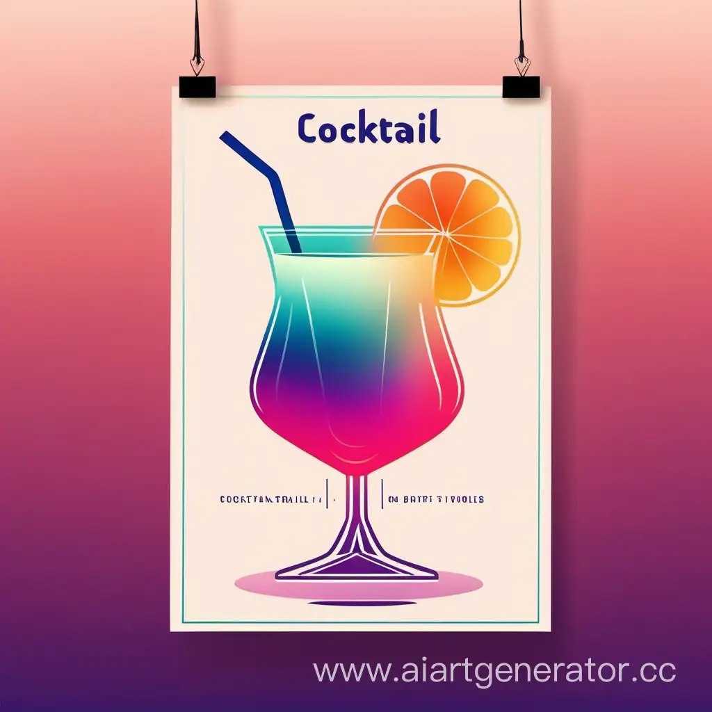 Elegant-Cocktail-Poster-with-Gradient-Soft-Tones