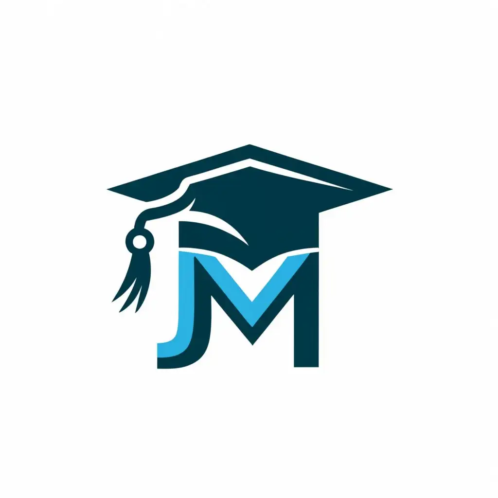 Logo-Design-for-EduMasters-Graduation-Cap-Emblem-with-Bold-M-Typography