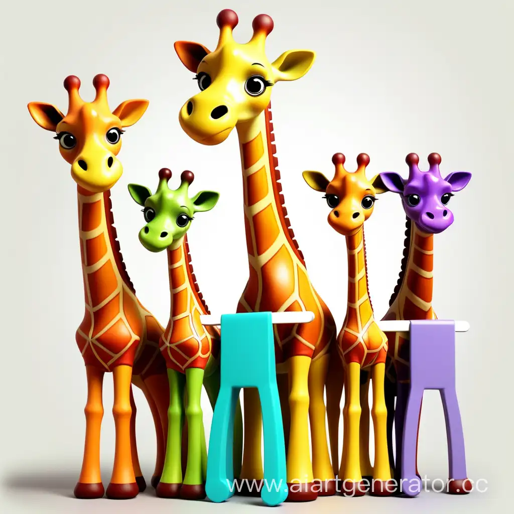 Vibrant-Giraffe-Illustration-for-Childrens-Clothing