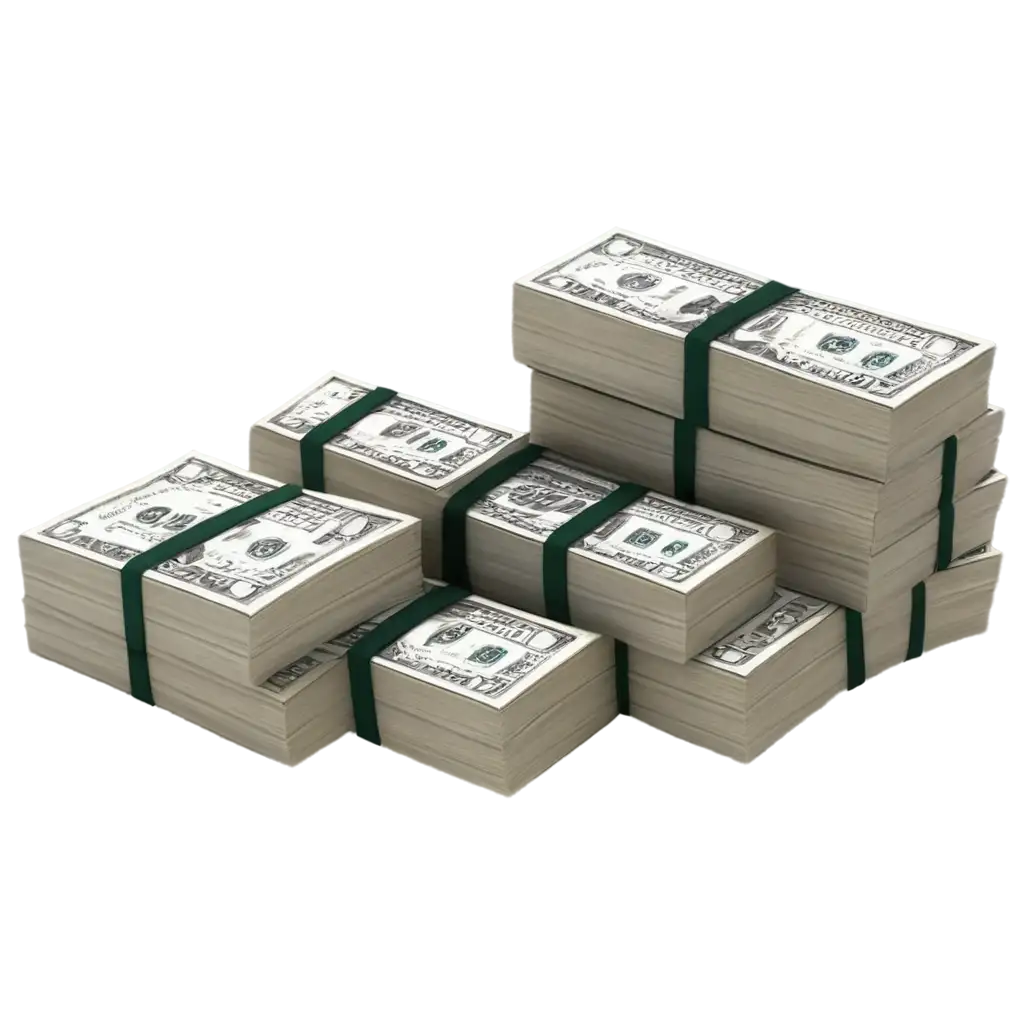 PNG-Image-of-a-Stack-of-Dollars-Enhancing-Visual-Clarity-and-Online-Presence