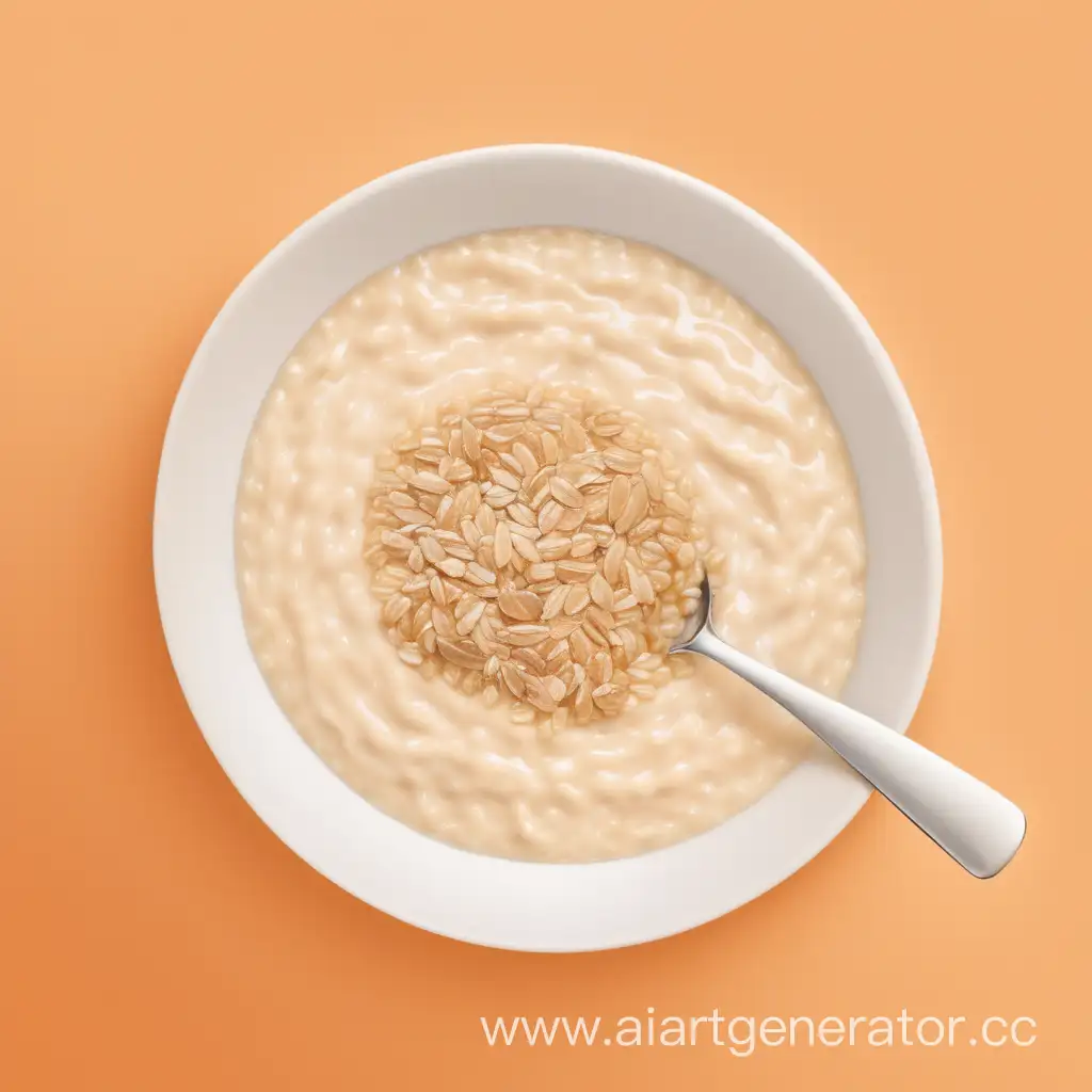 Warm-and-Cozy-Porridge-Breakfast-on-Pale-Orange-Background