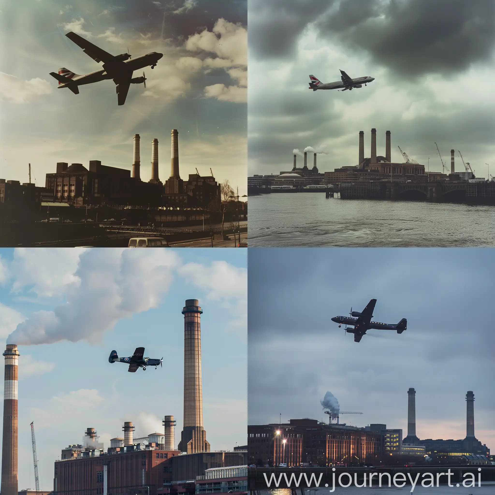 Roger-Waters-Piloting-Plane-Over-Battersea-Power-Station