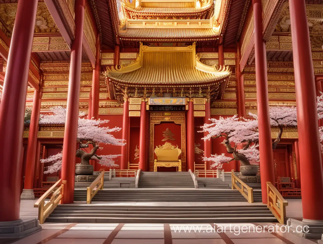 Golden-Palace-Throne-Hall-with-Blossoming-Tree