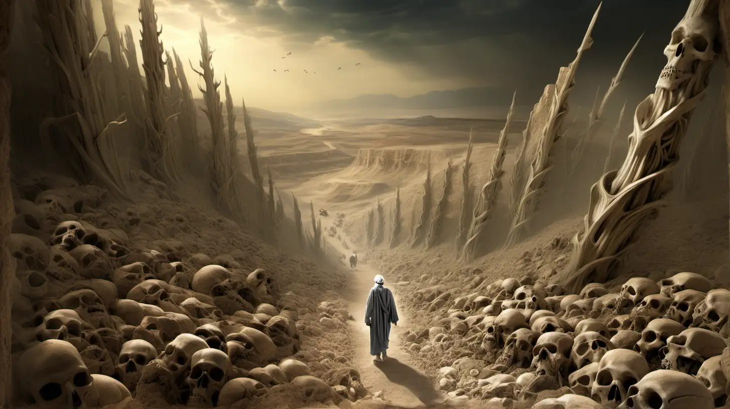 Prophet Ezekiels Vision Valley of Dry Bones | MUSE AI