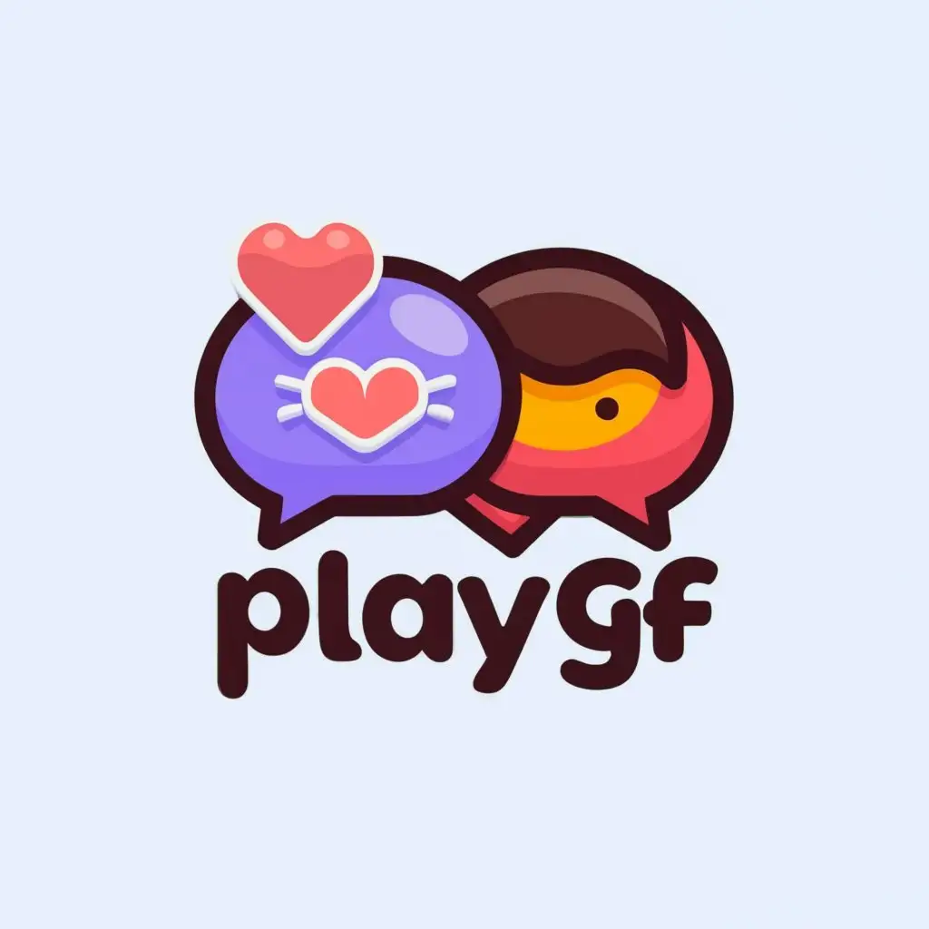 LOGO-Design-for-PlayGF-Girls-Chat-Rooms-with-a-Moderately-Clear-Background