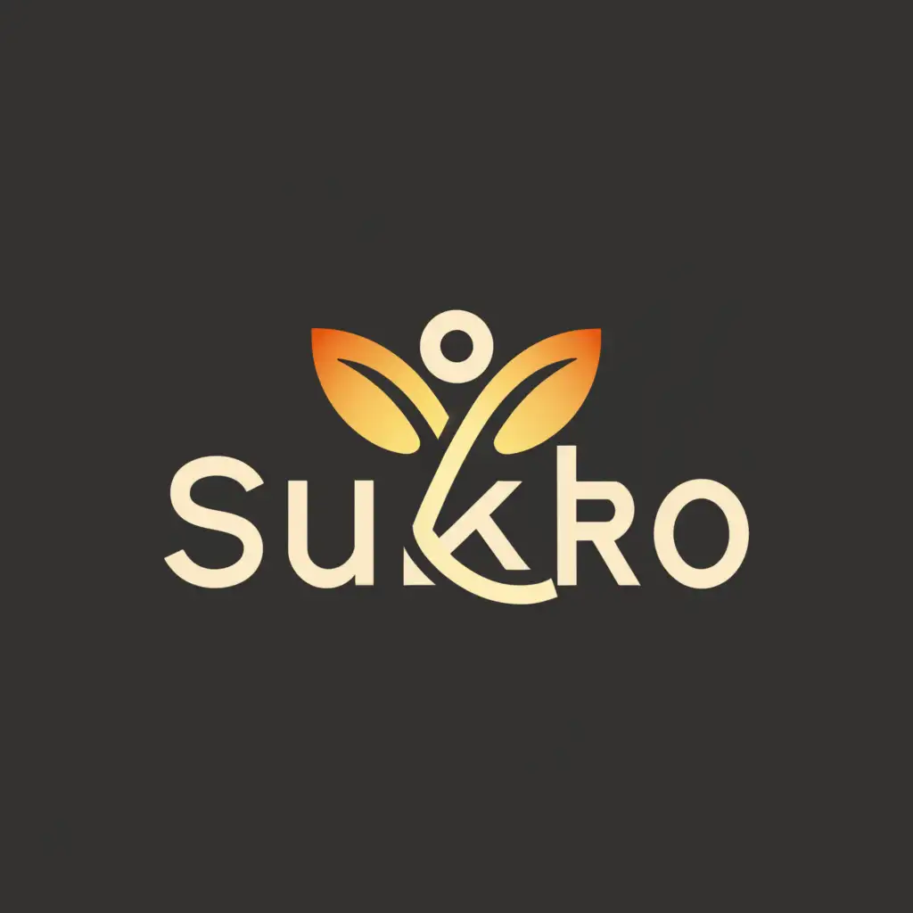 a logo design,with the text "SUKRO", main symbol:HUMANITY,Minimalistic,be used in Home Family industry,clear background