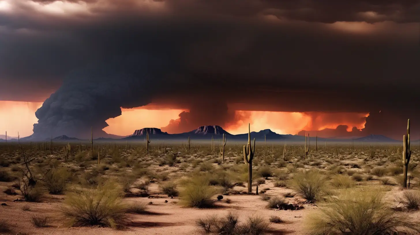 Eerie Desert Apocalypse Scene in Arizona