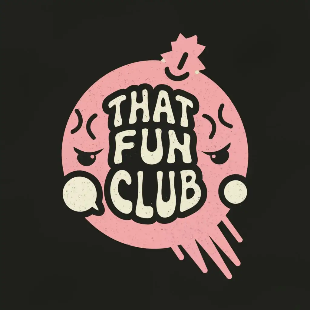 a logo design,with the text "That Fun Club", main symbol:typography

,Minimalistic,clear background