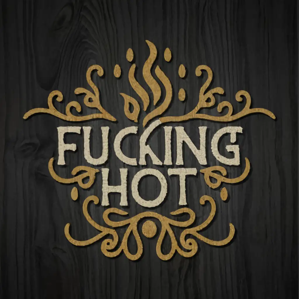 a logo design,with the text "fucking hot", main symbol:woodworking,complex,be used in Restaurant industry,clear background