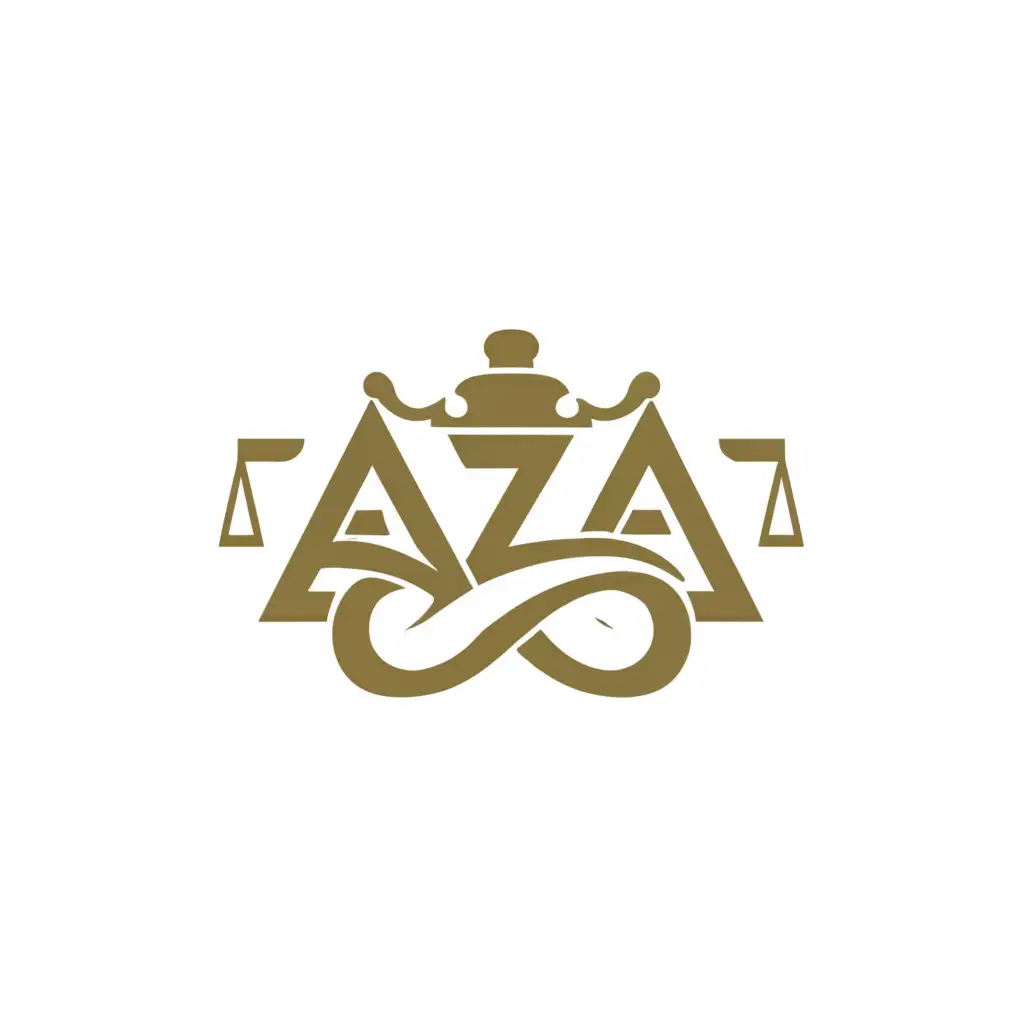 a logo design,with the text "Azat", main symbol:Azat,complex,be used in Legal industry,clear background