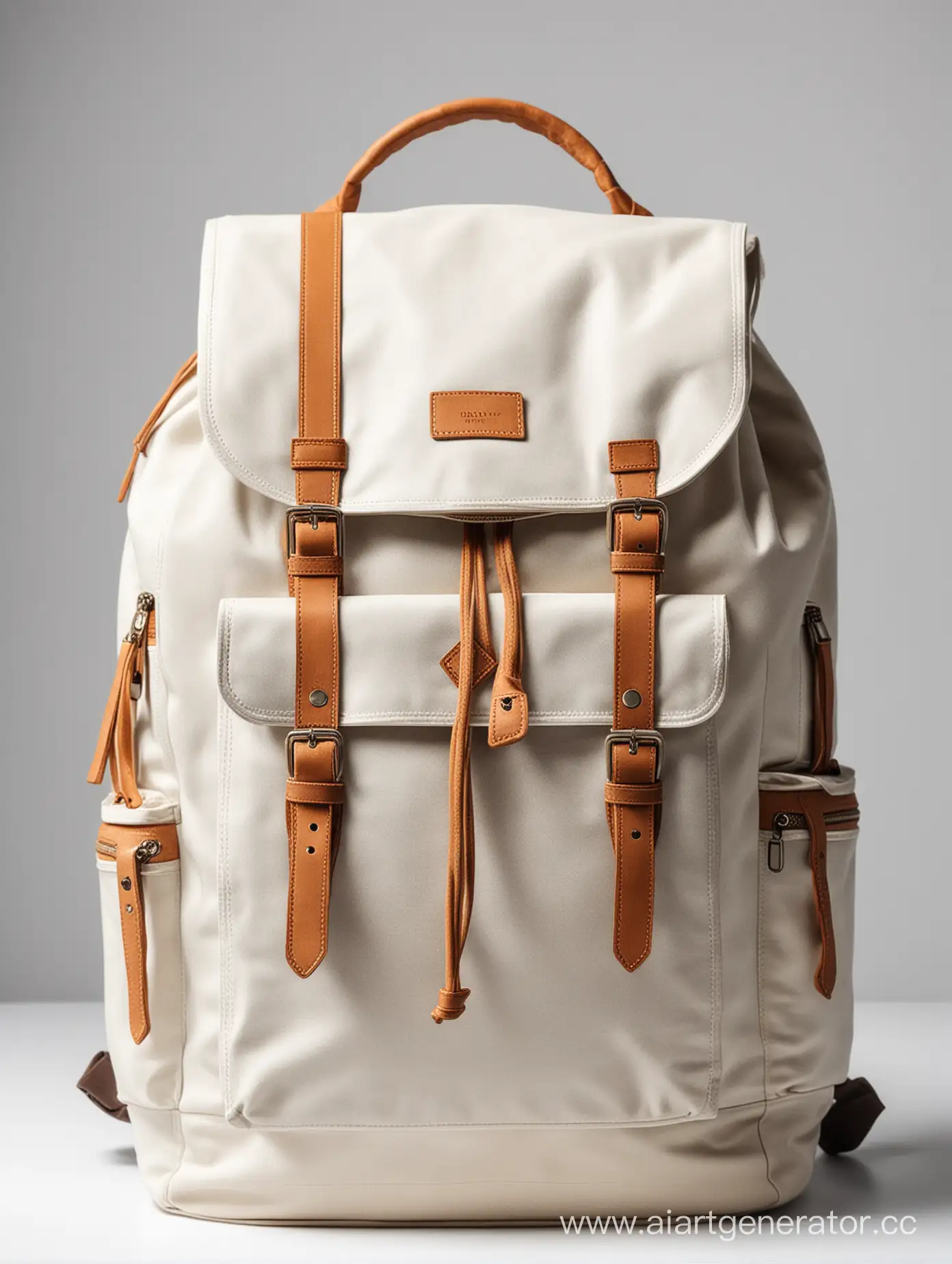 Модный рюкзак на белом фоне