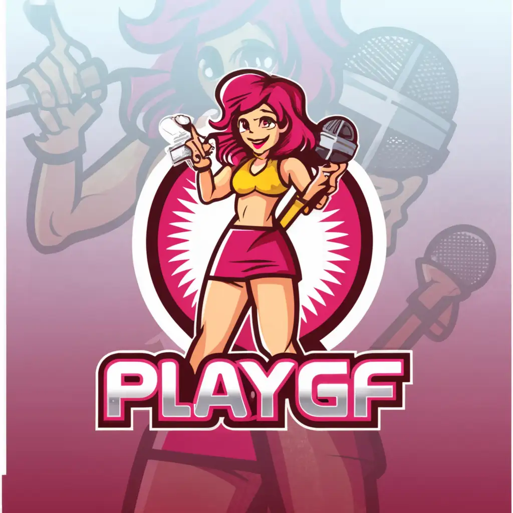 LOGO-Design-For-PlayGF-Sleek-Text-with-Cam-Girl-Silhouette-on-Clear-Background