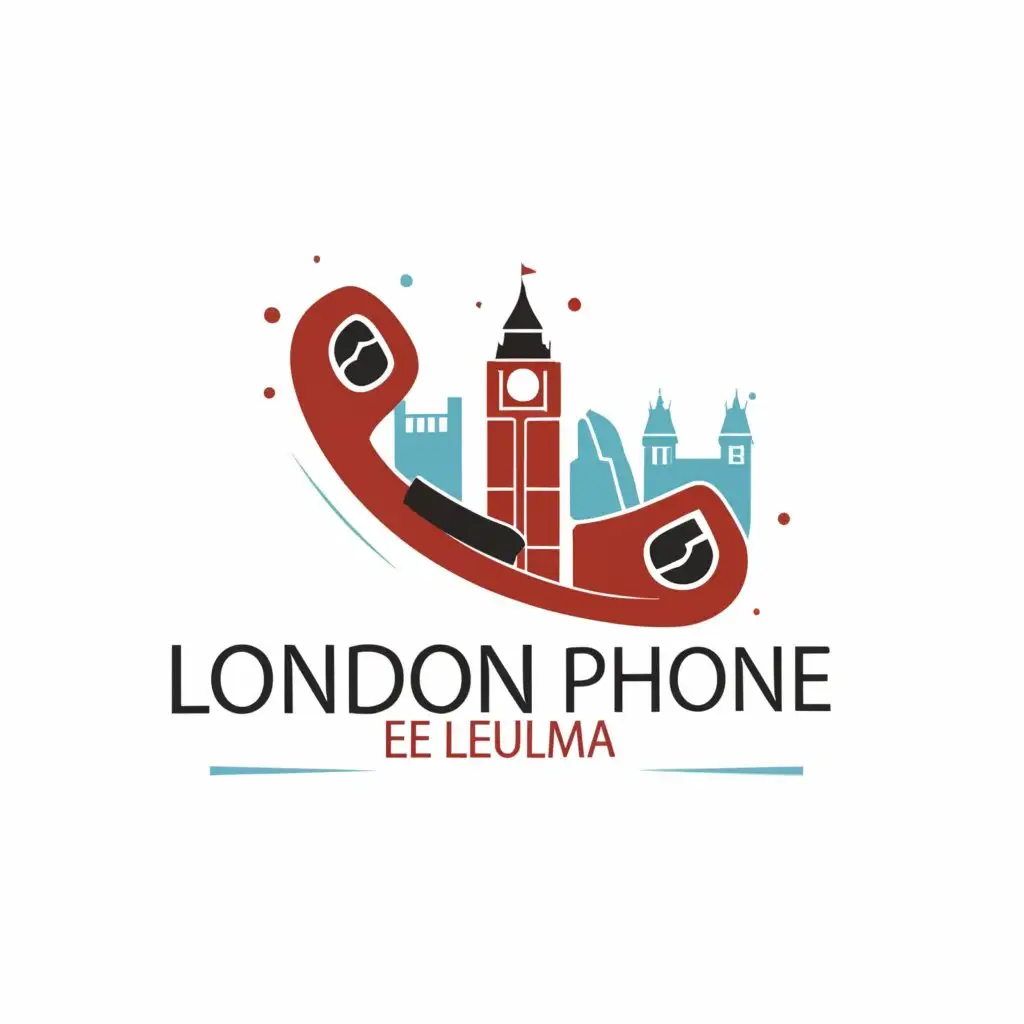 a logo design,with the text "LONDON PHONE
El eulma", main symbol:Phone
Shopping 
London 
,Moderate,clear background