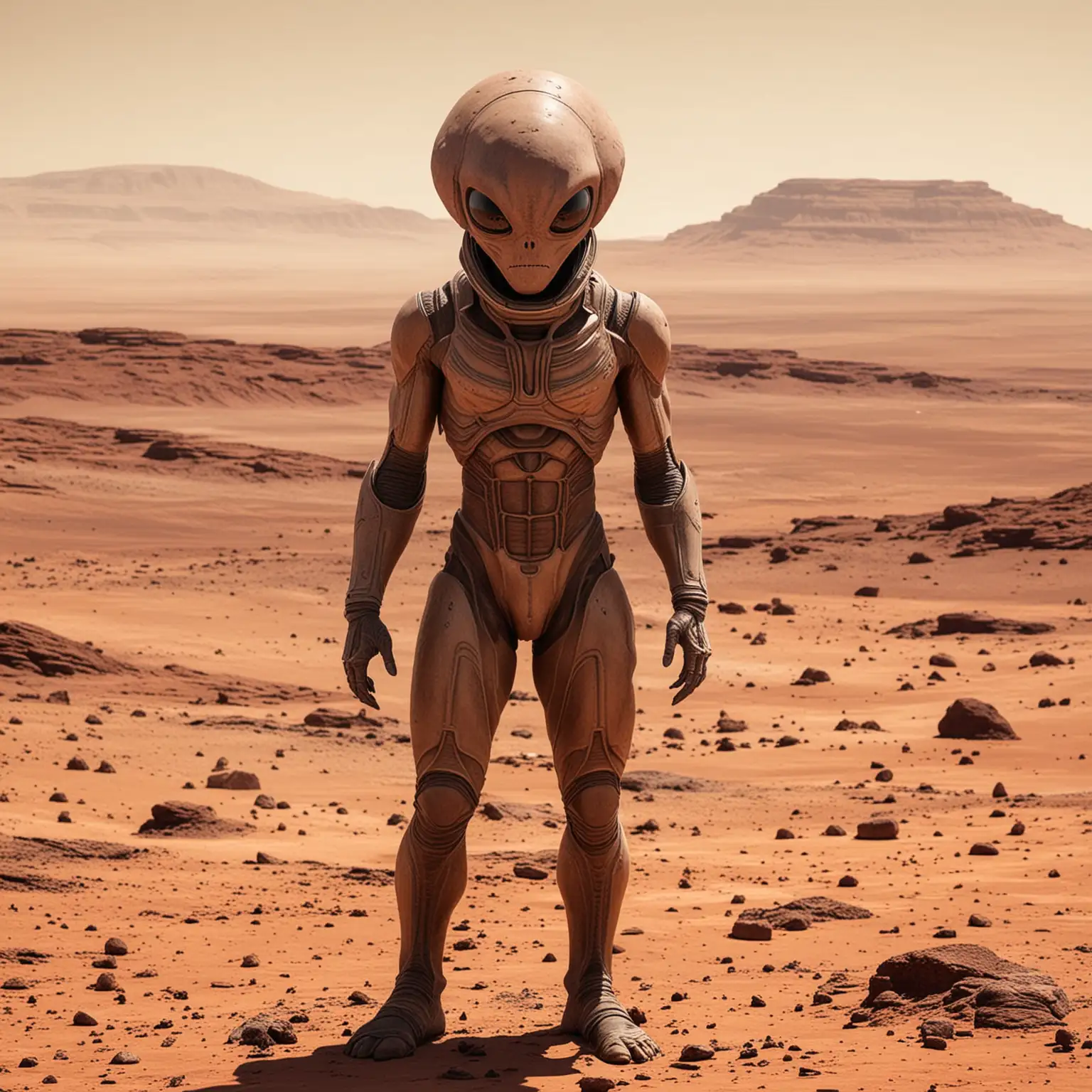 Alien Exploration on Planet Mars