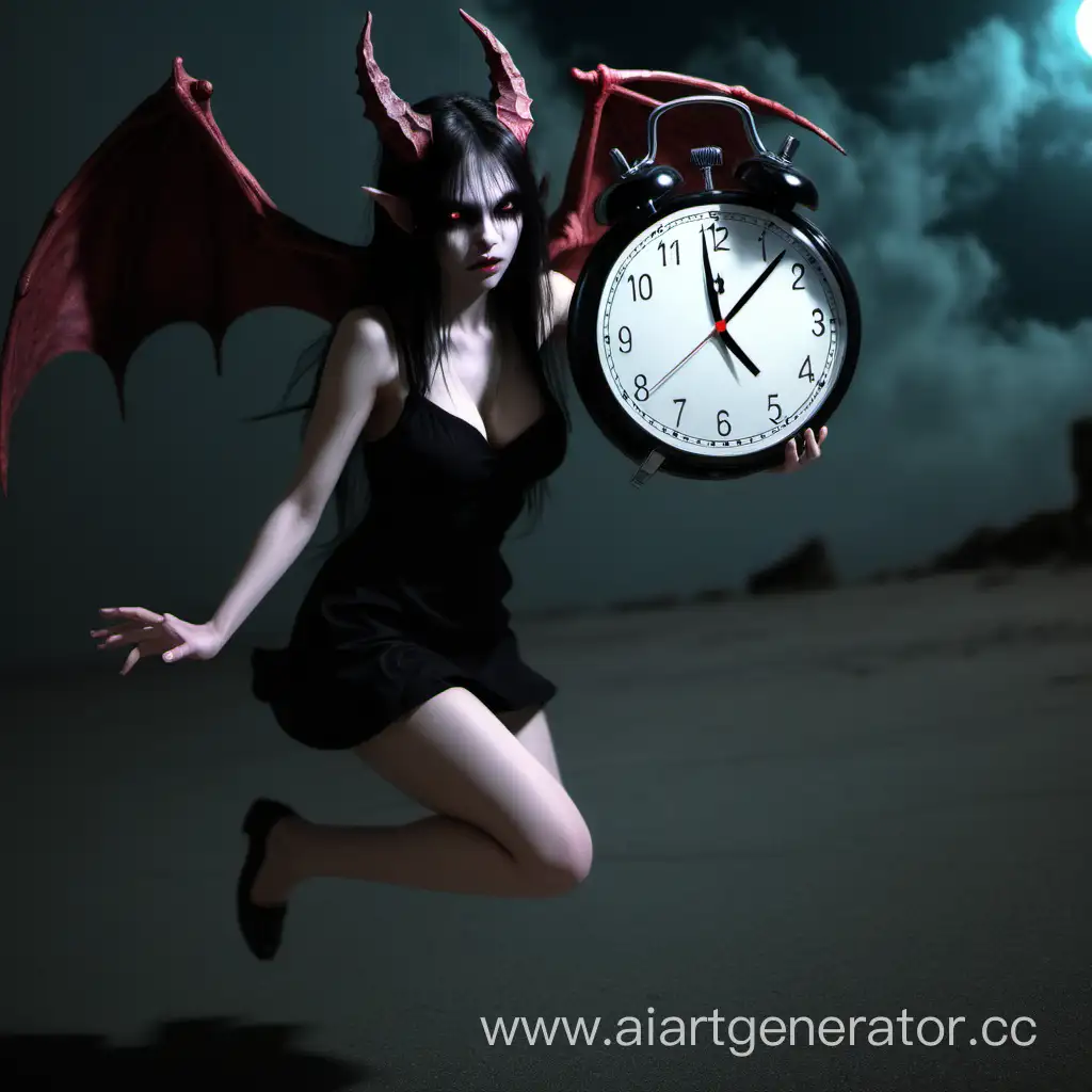 TimeStealing-Demon-Girl-in-Dark-Fantasy-Art