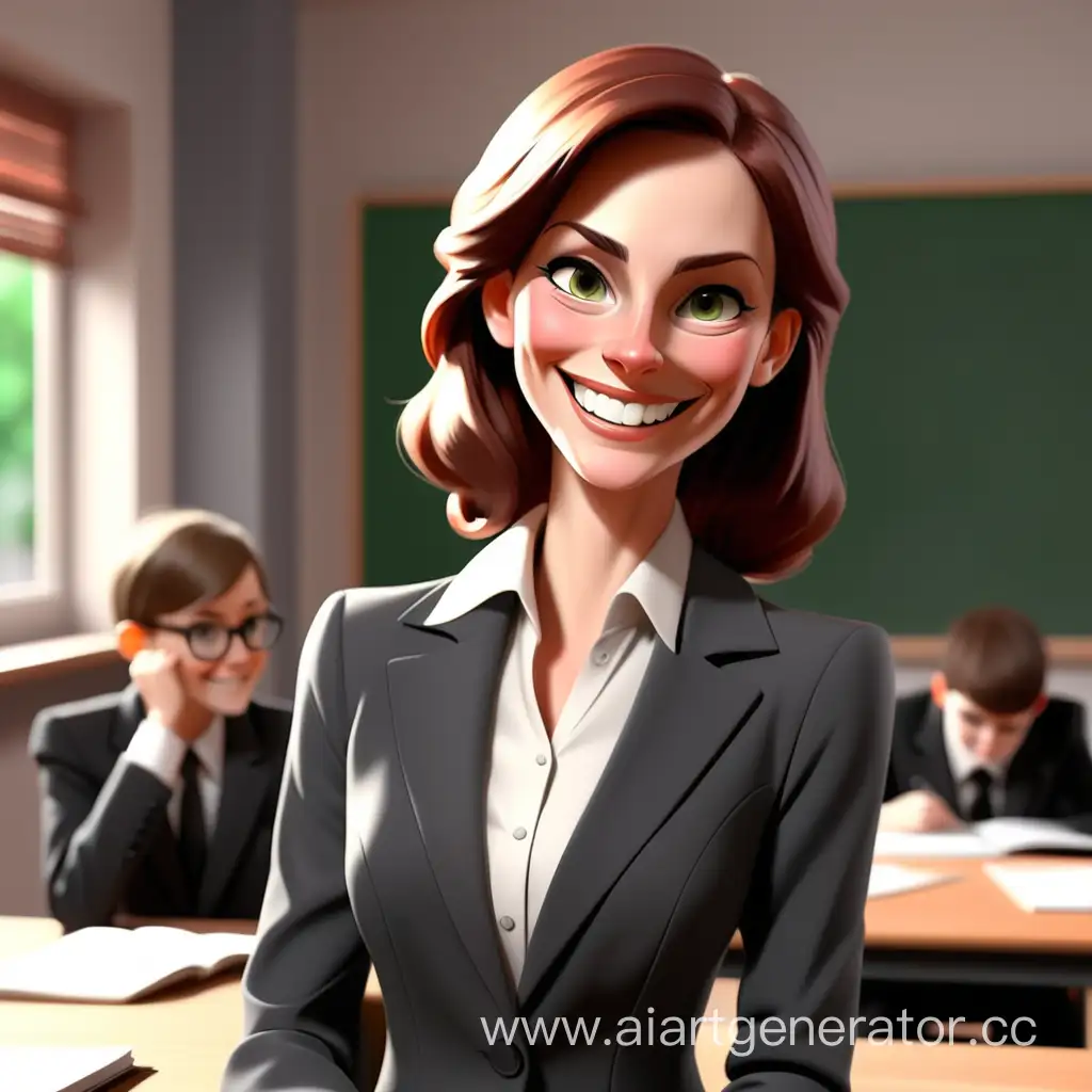 Smiling-English-Teacher-in-Elegant-Suit