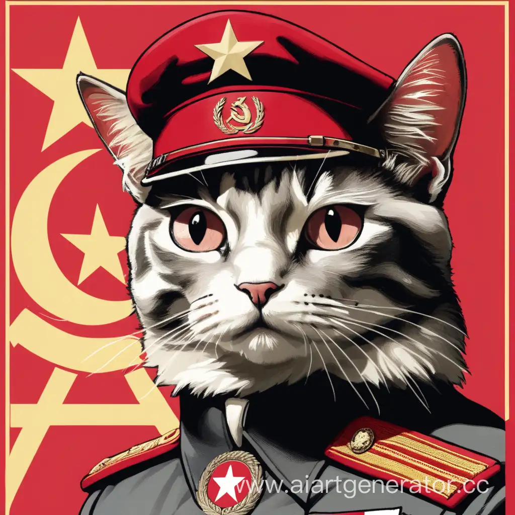 FascistCommunist-Hybrid-Cat-Political-Ideology-Depicted-in-Art