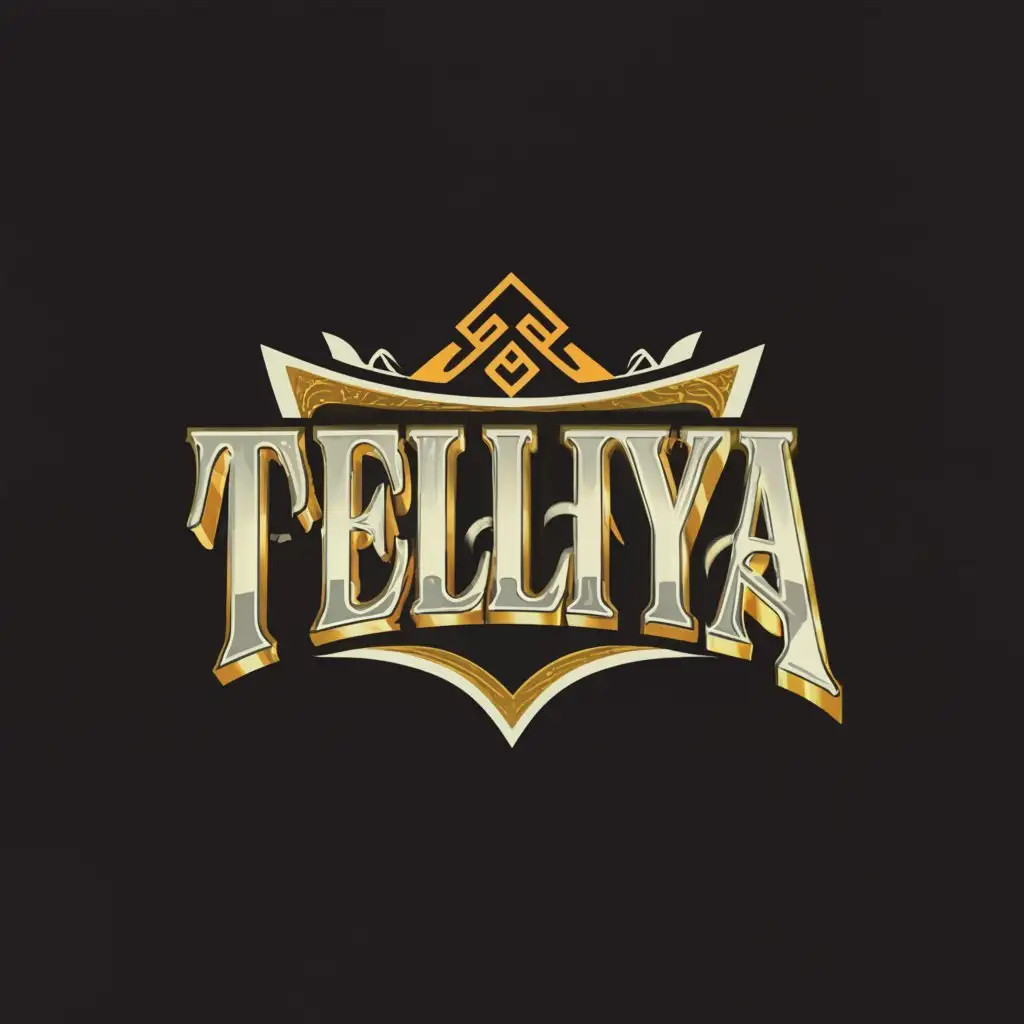 a logo design,with the text "TELIYA", main symbol:T logo brand Cericle Silver  gold yellow green  red,complex,clear background