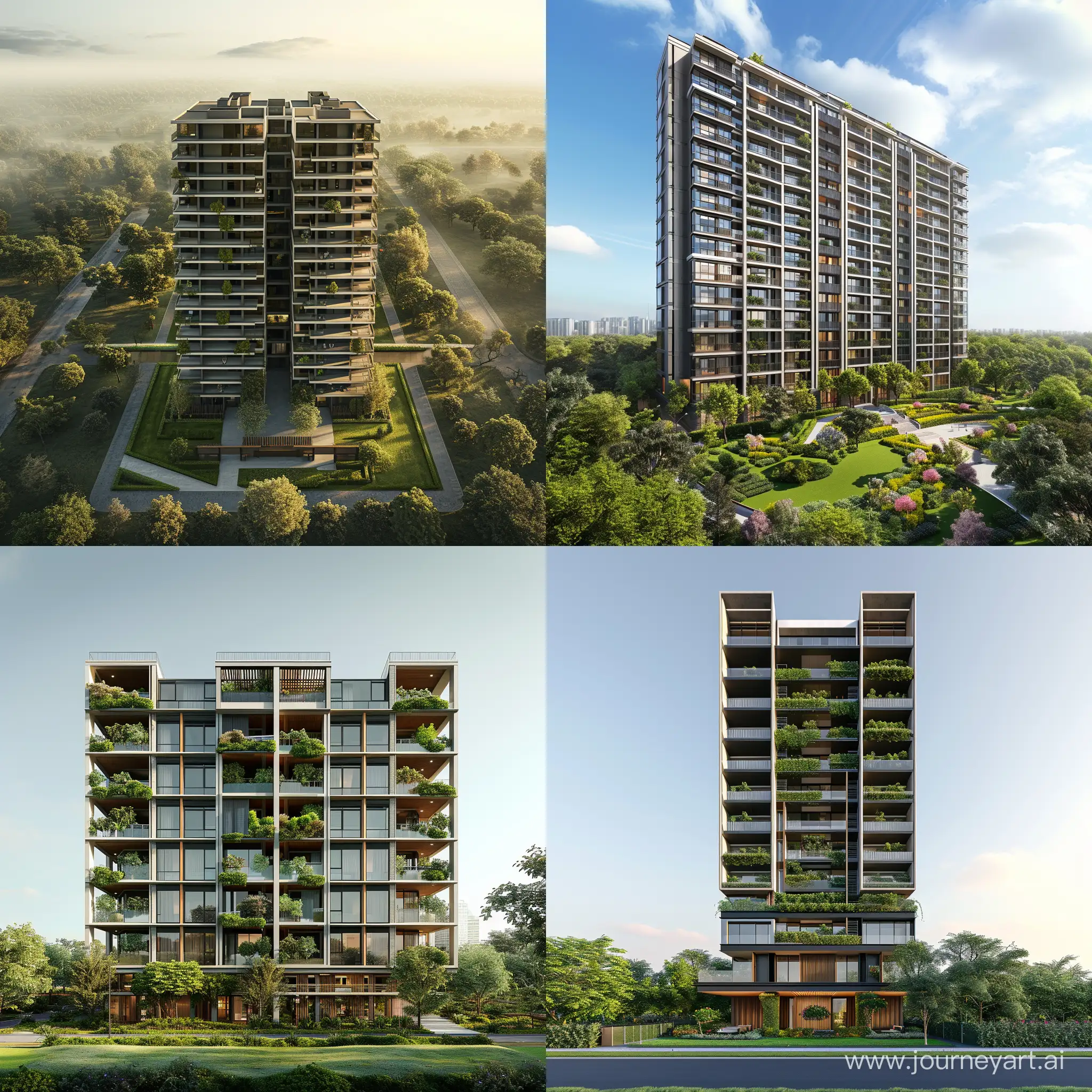 HighQuality-5Floor-Residential-Building-Architectural-Render-with-Green-Landscape