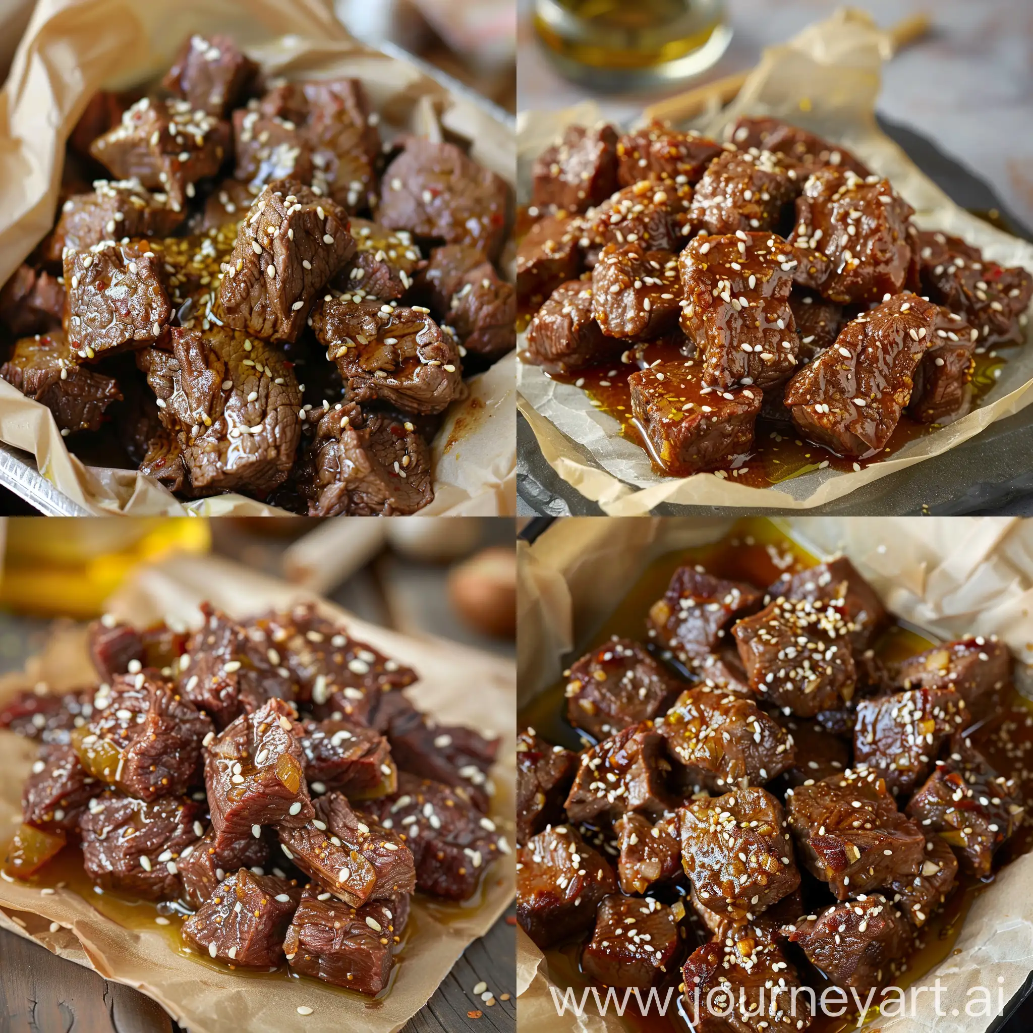 Savory-Spicy-Beef-Slices-with-Sesame-Seeds-and-Drizzle