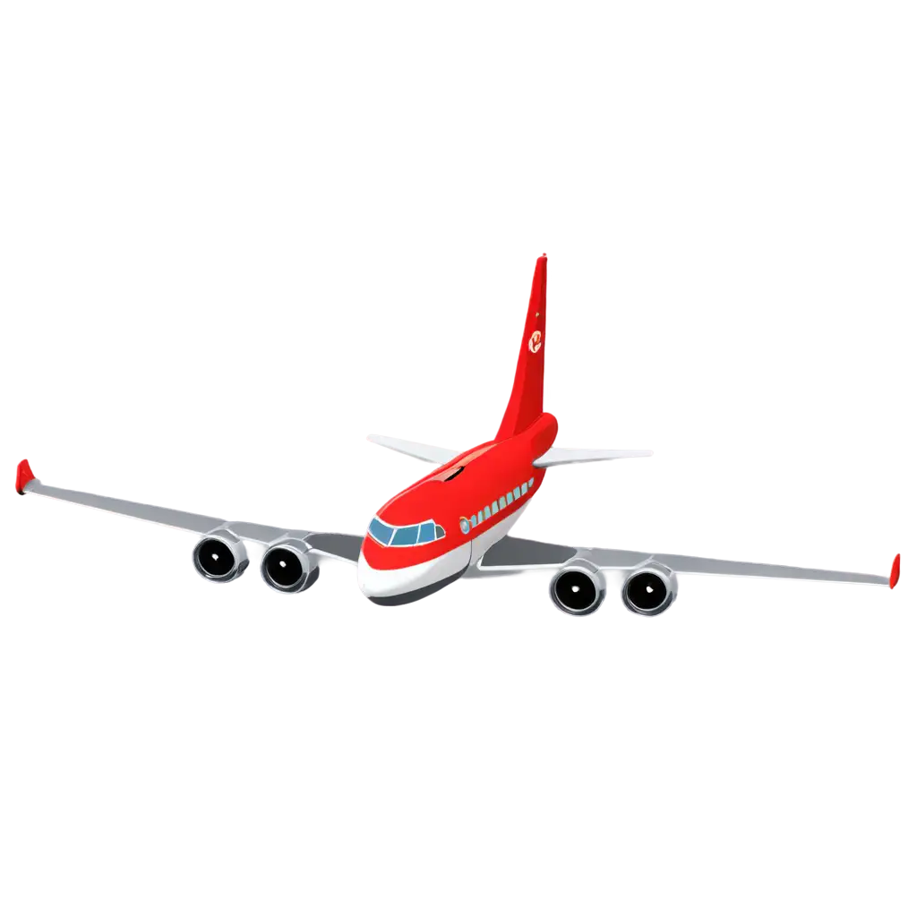 HighQuality-Cartoon-Style-600x600-PNG-Drawing-of-an-Airplane-Elevate-Your-Designs-with-Crisp-Visuals