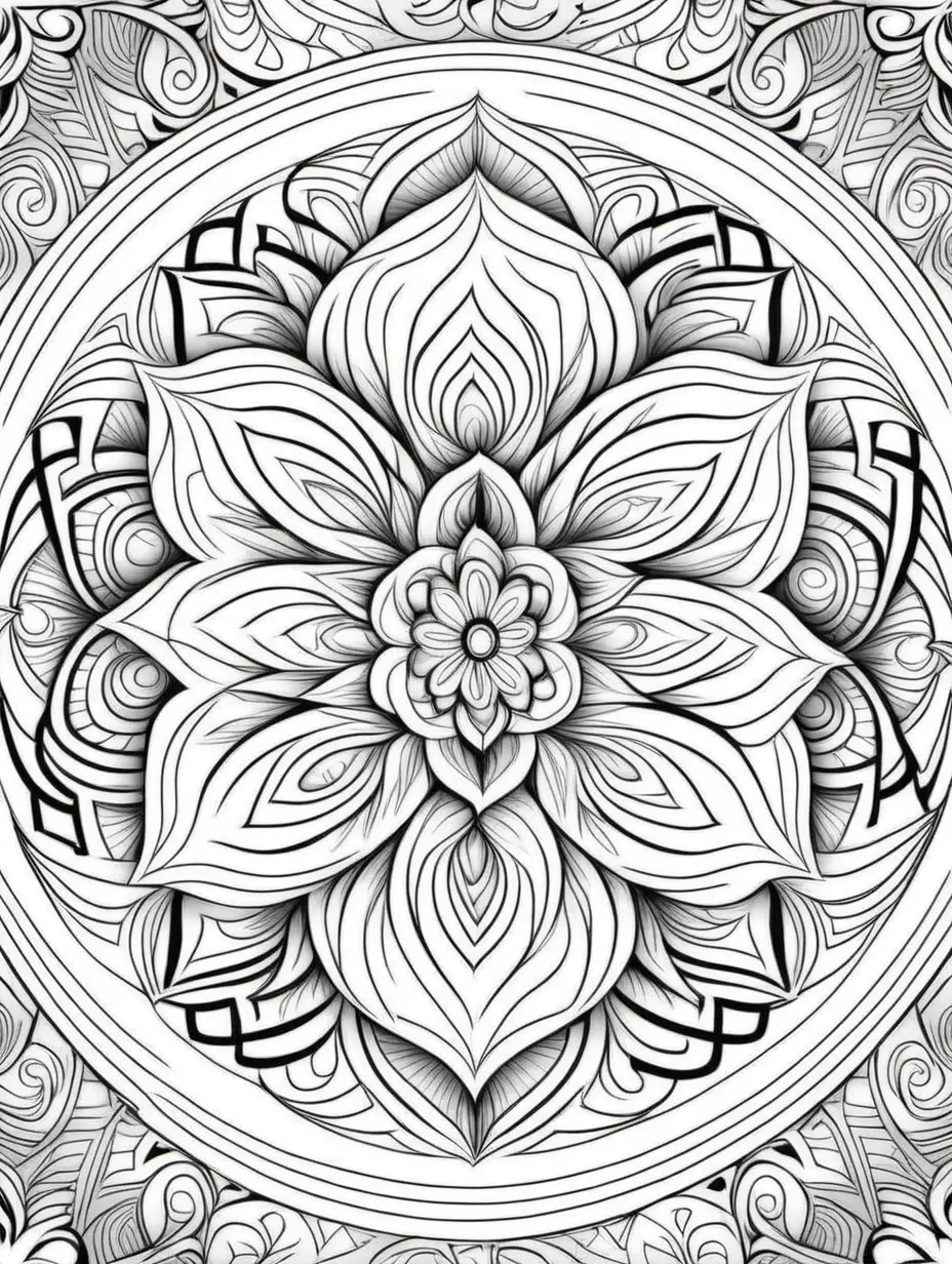 Soothing Mandalas and Mazes for Stress Relief Relaxation Therapy Art
