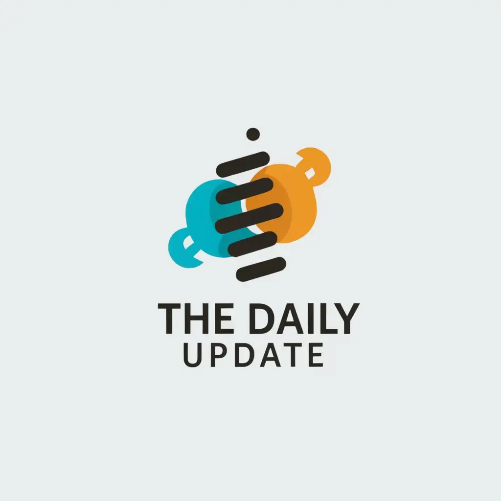 a logo design,with the text "The Daily Update", main symbol:hashtag,Moderate,clear background