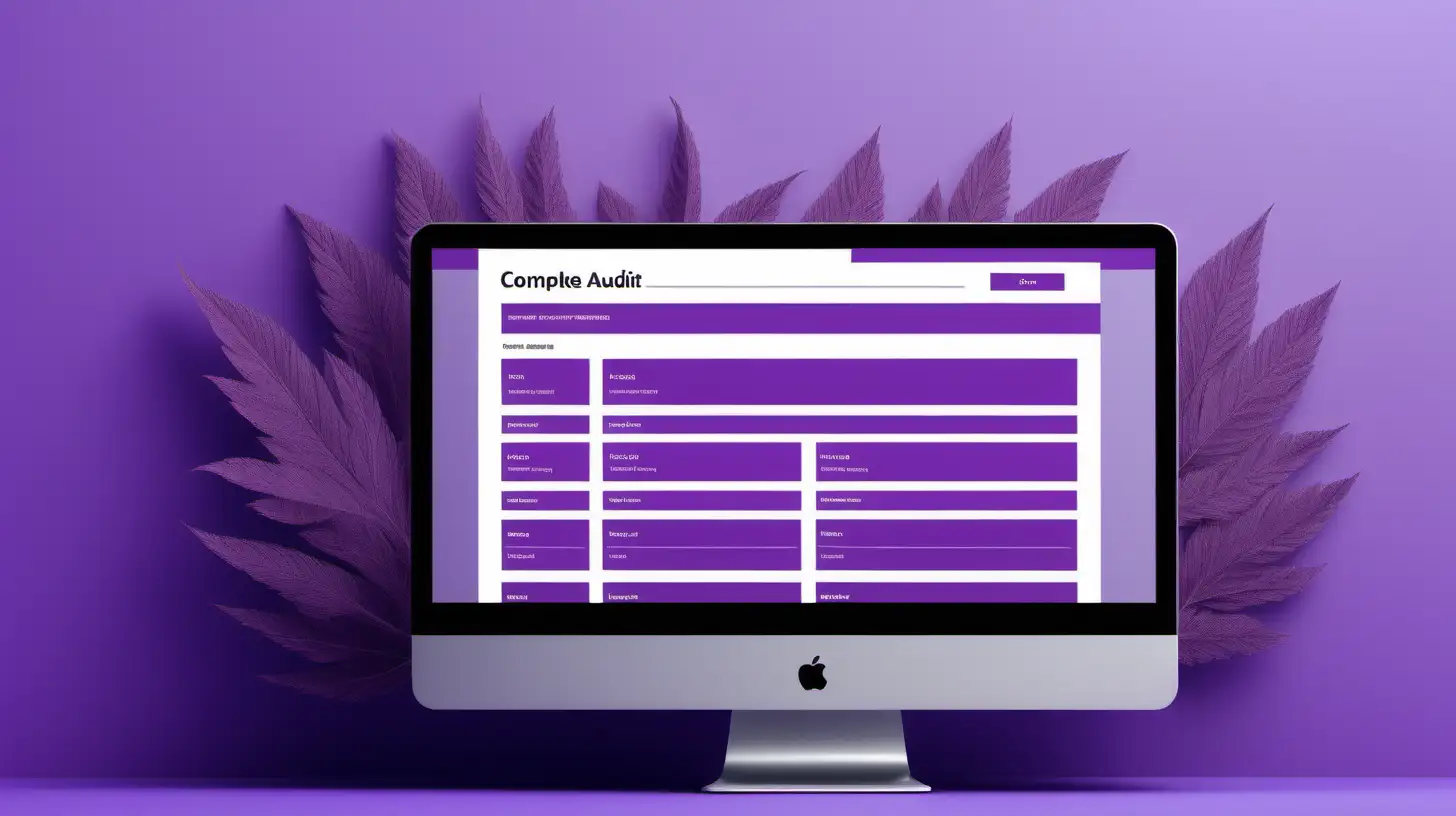 Comprehensive Website Audit in Purple Ambiance