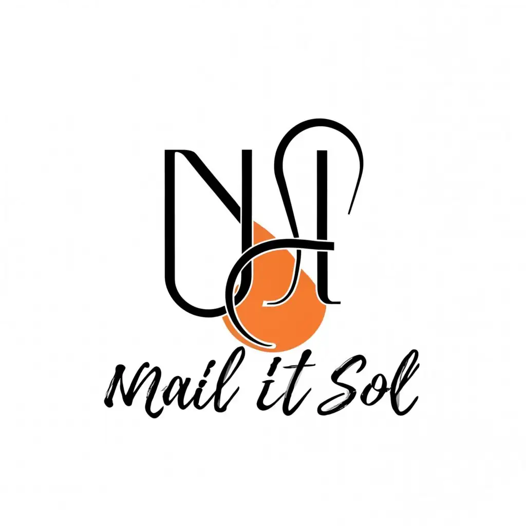 a logo design,with the text "nail it sol", main symbol:NI,Minimalistic,be used in Beauty Spa industry,clear background