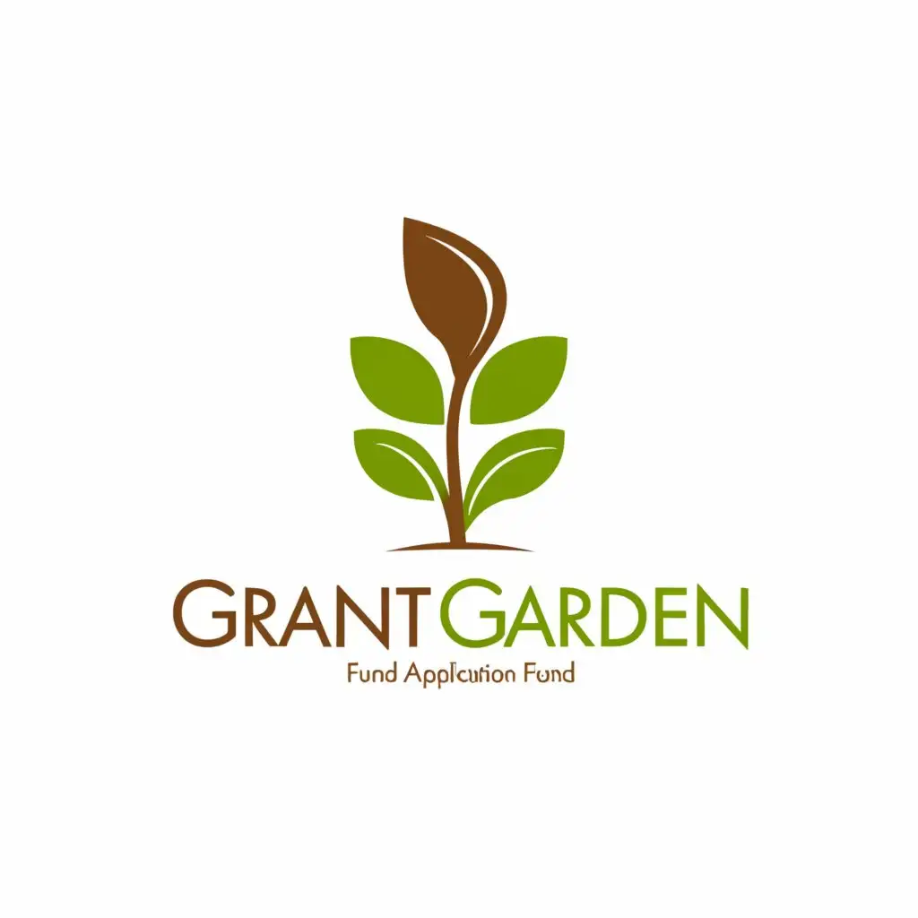 a logo design,with the text "grant garden, fund, grant, application, aid, easy, diverse, research, simple, fast, freedom", main symbol:growth plant nature,Moderate,be used in Education industry,clear background