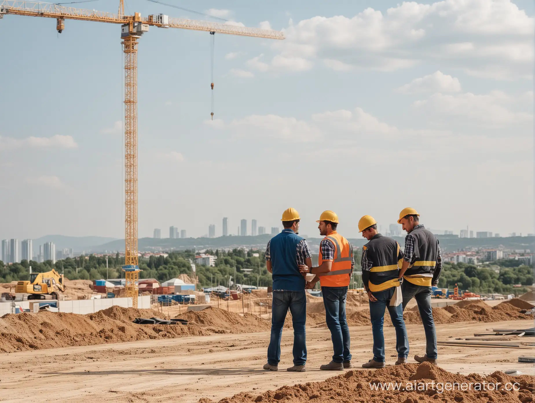 Construction-Workers-Building-at-the-Site