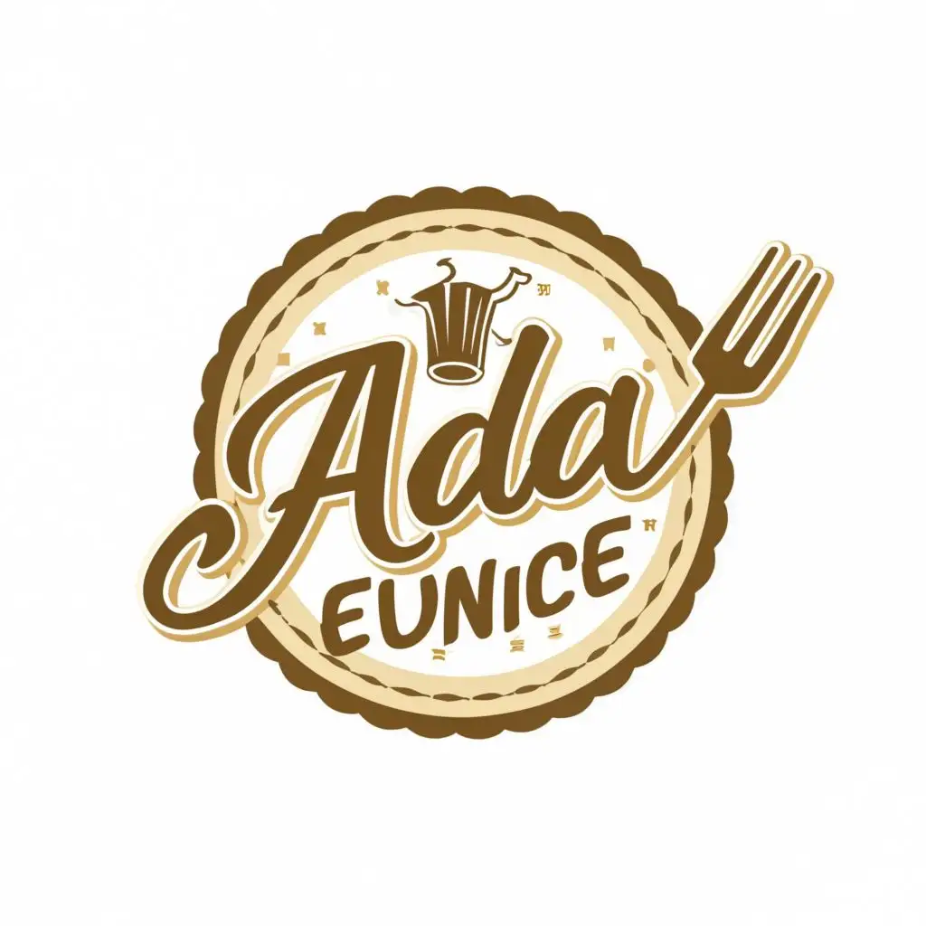 logo, FOOD, with the text "adA EUNICE", typography, be used in Restaurant industry