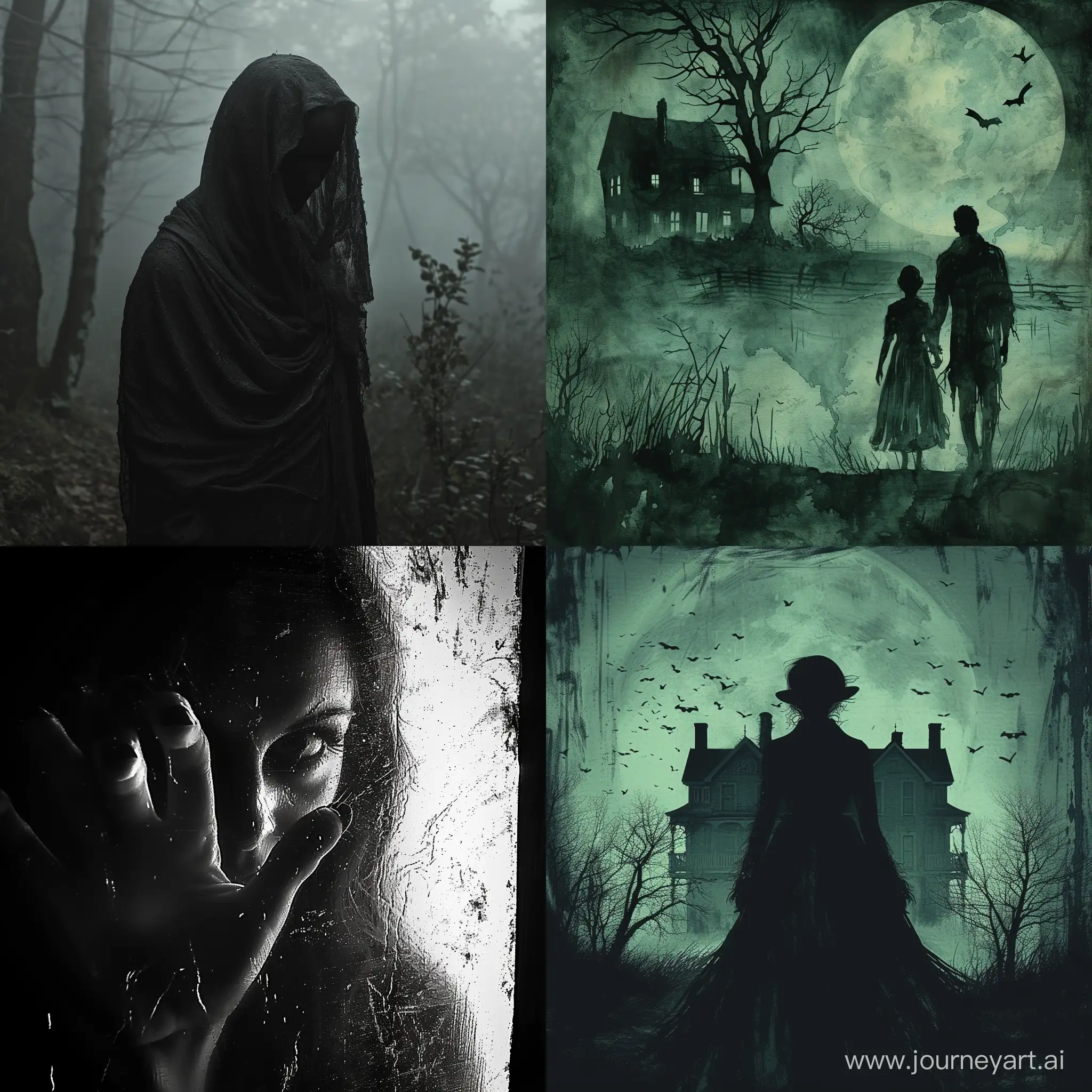 Horror theme profile picture about storytelling