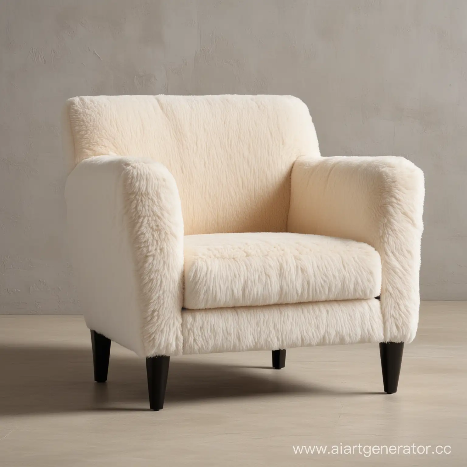 Cozy-Light-Plush-Armchair-in-Minimalist-Setting