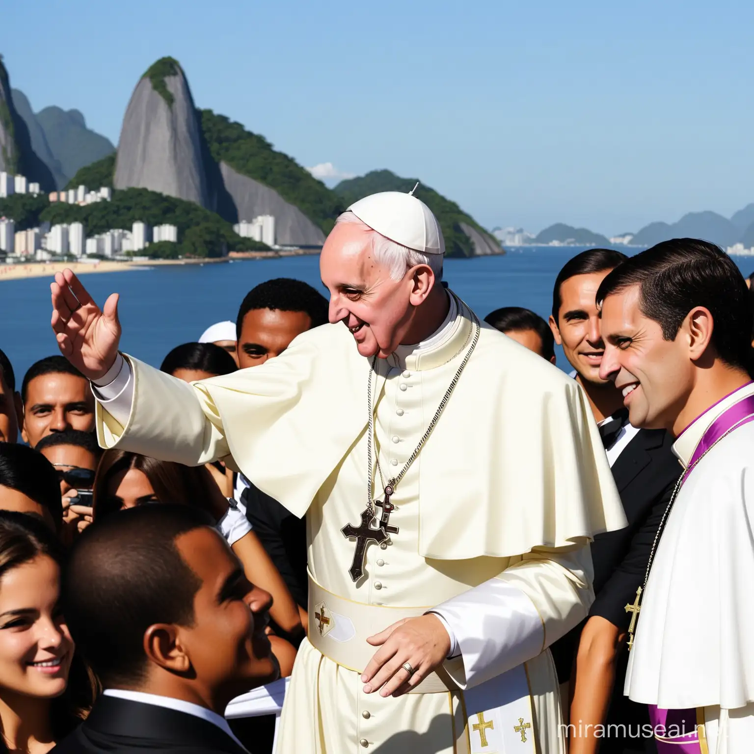 Pope Visits Rio de Janeiros Iconic Landmarks