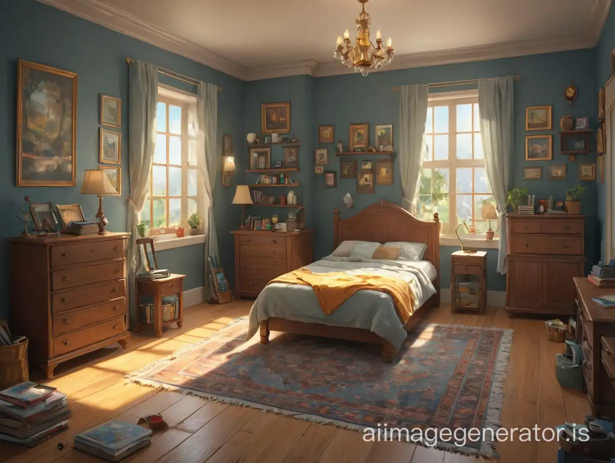 room ,ultra detailed ,ultra clear edge, ultra sharpen , clear , animated, digital art, 2d game art, Genshine impacts style, 