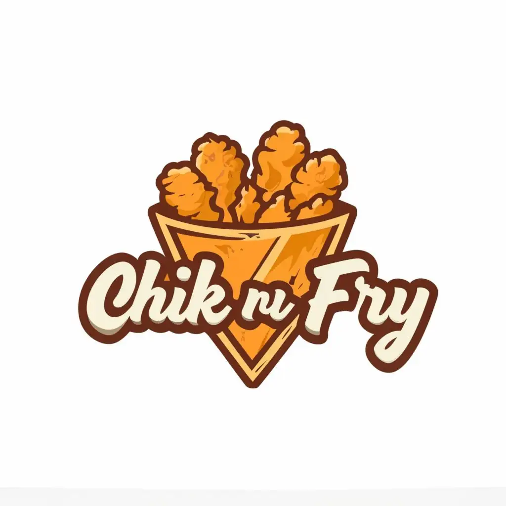 logo, Crispy fried chicken , with the text "CHICK 'N' FRY", typography, be used in Restaurant industry