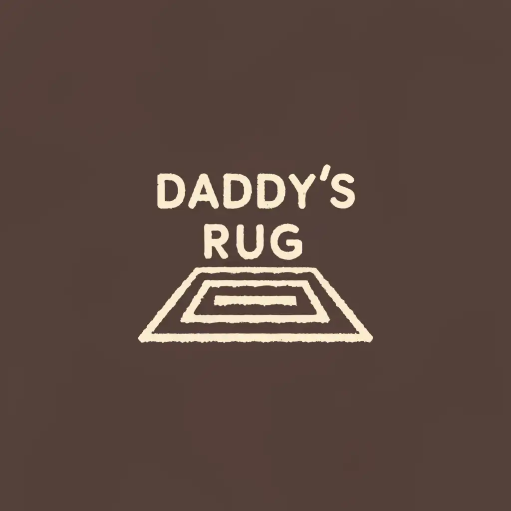 a logo design,with the text "Daddy's Rug", main symbol:Carpet,Minimalistic,be used in Home Family industry,clear background