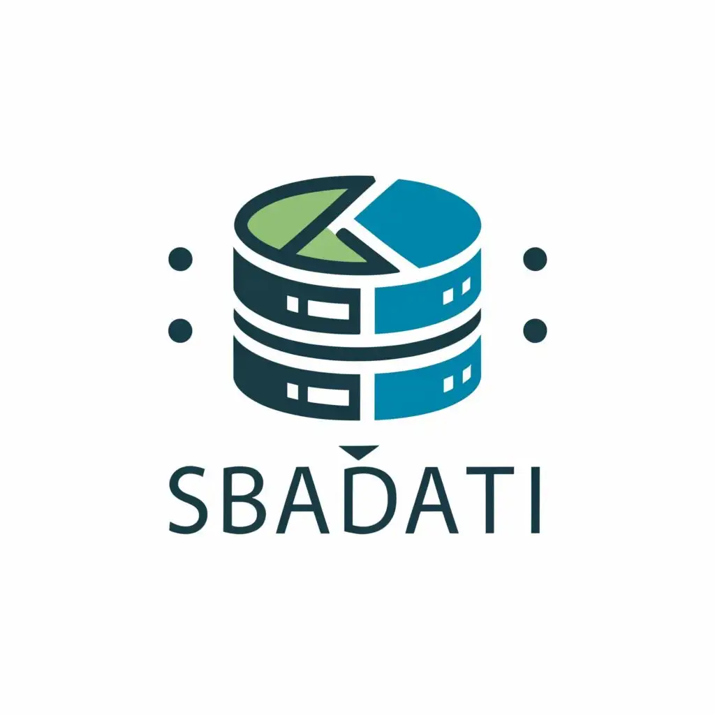 logo, DataBase, with the text "SBADATI", typography, be used in Technology industry