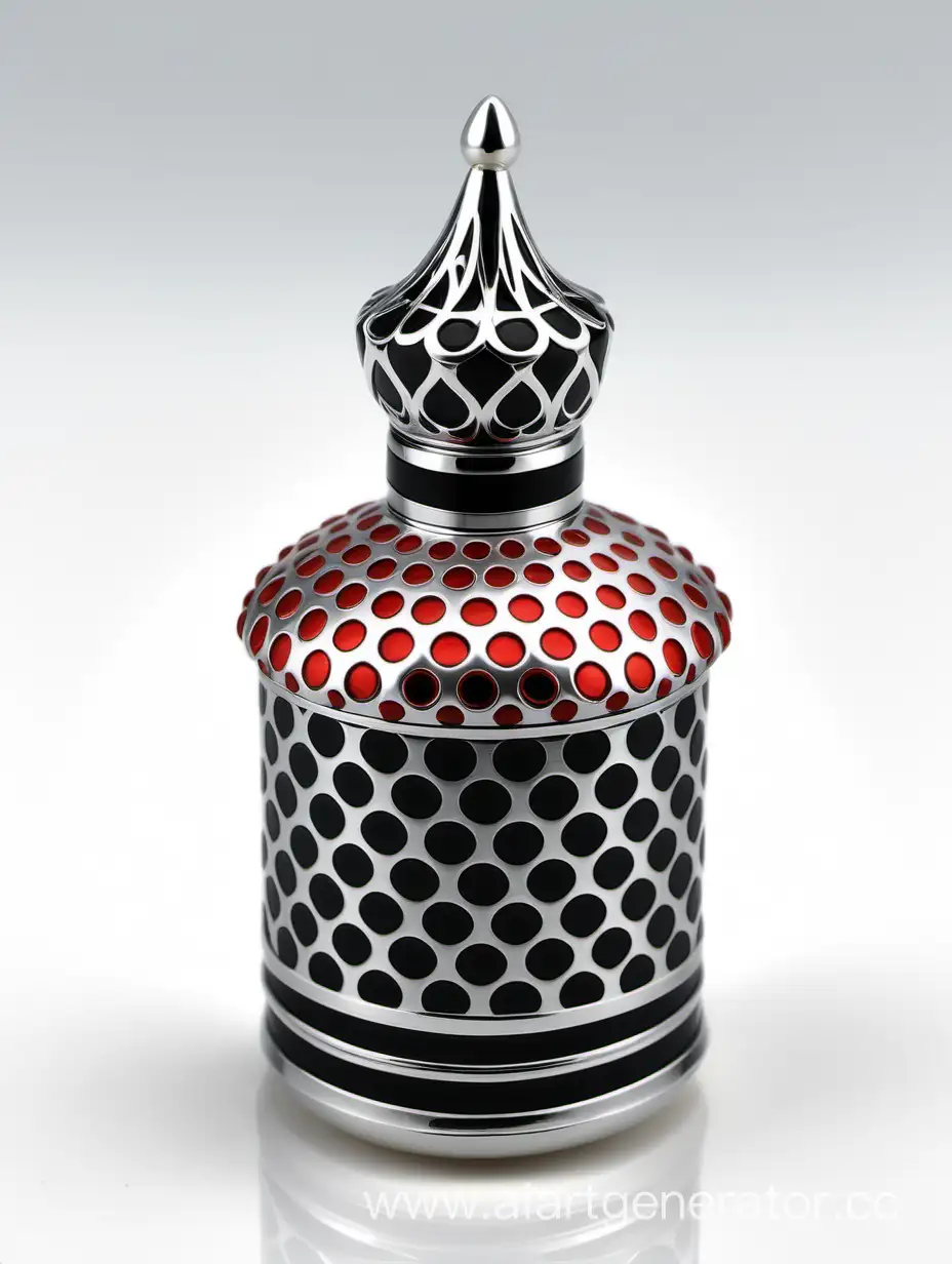 Zamac-Perfume-Ornamental-Long-Cap-in-Pearl-White-and-Matt-RedWhite-Border