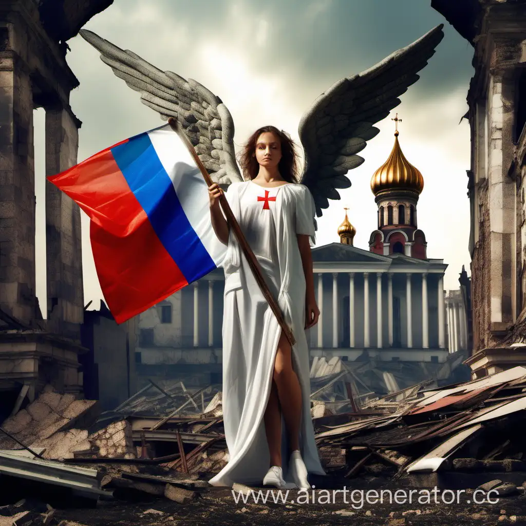 Russian-Flag-Angel-Amidst-Ruins
