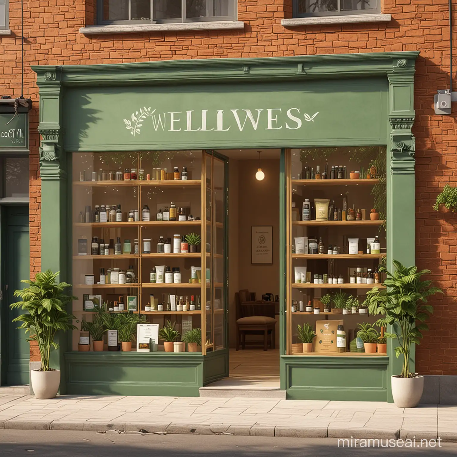 create a shop front for wellness and ayurvedic product