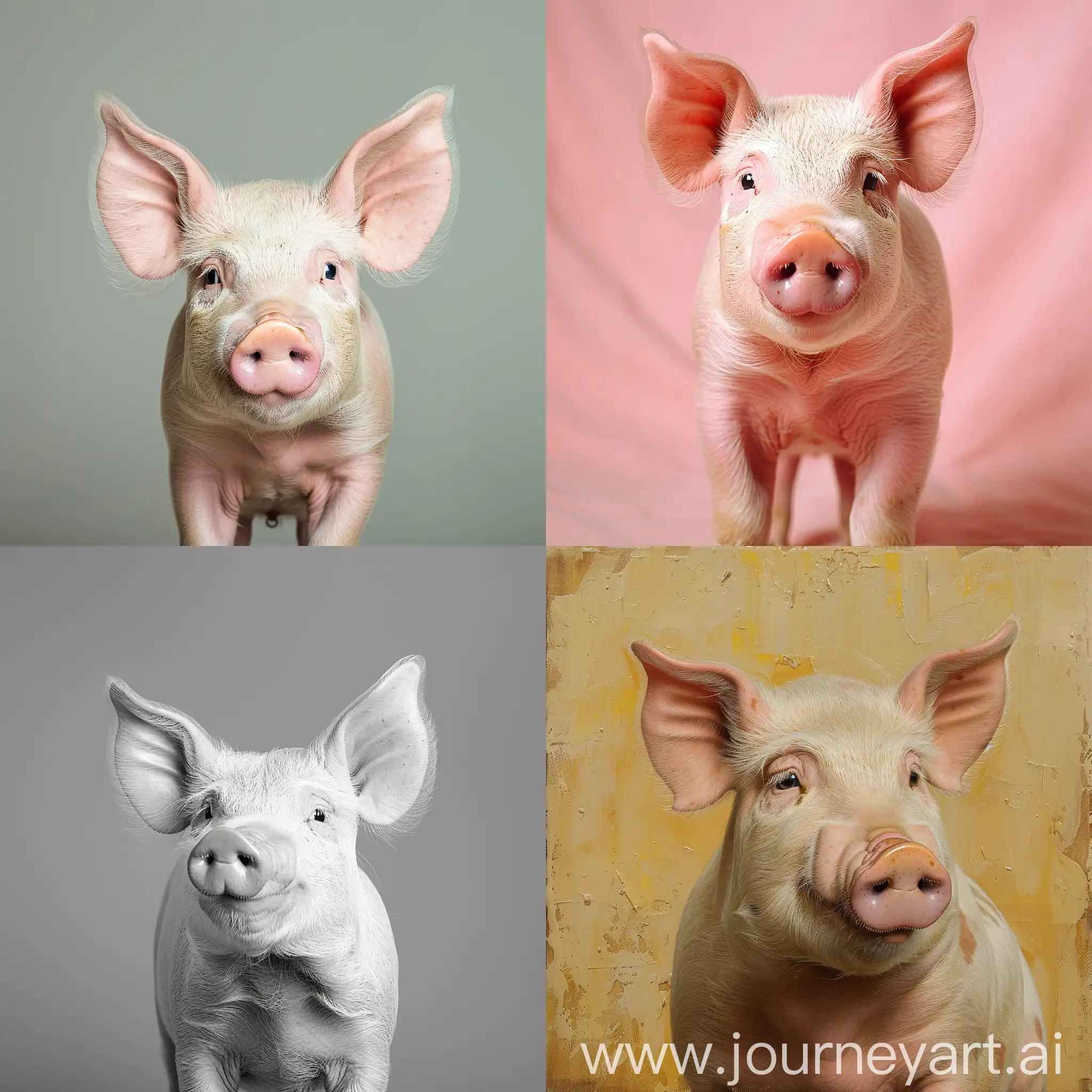 Adorable-Pig-Portrait-Cute-Pink-Piggy-in-a-Natural-Setting