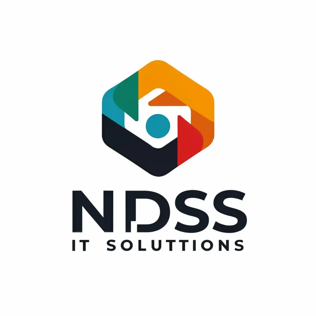 a logo design,with the text "Ndss IT Solutions", main symbol:Ndss IT Solutions,Minimalistic,be used in Technology industry,clear background