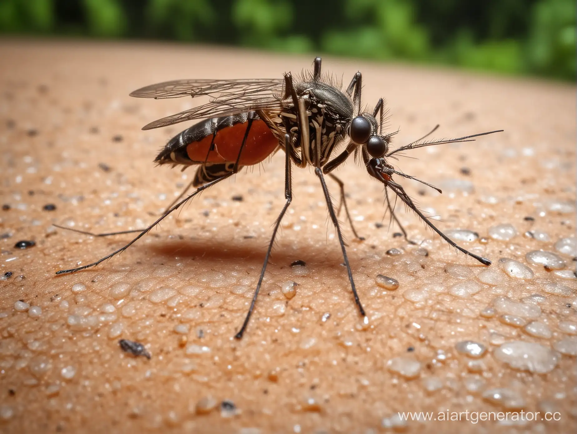 Tourist-Attacked-by-Mosquitoes