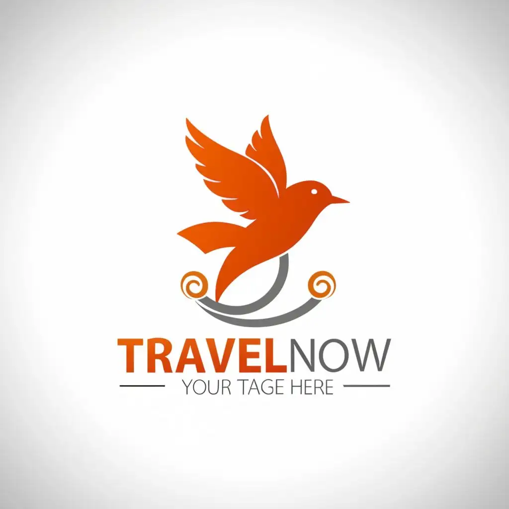 logo, BIRD, with the text "TRAVEL NOW", typography, be used in Travel industry