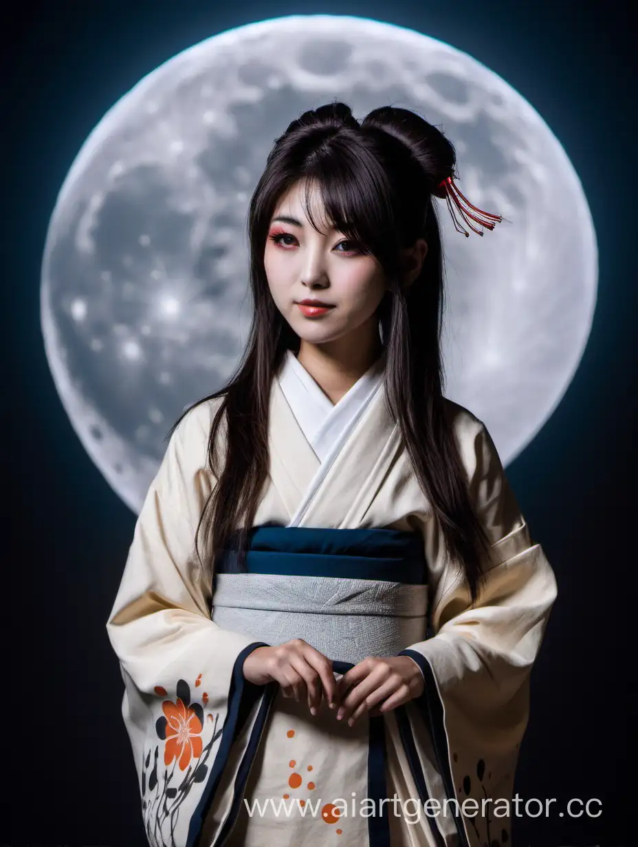 japon girl moon